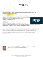 Adele Diamond Close Interrelation of Motor Development and Cognitive Development Cerebellum and Prefrontal Cortex