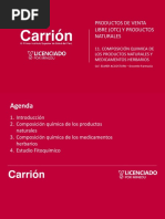 Tema 11. Composición Química de Los Productos Naturales y Medicamentos Herbarios