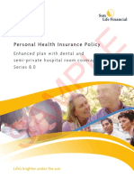 Sample: Personal Health Insurance Policy