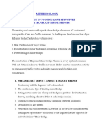 Methodology: Construction of Footing & Sub Structure For Major and Minor Bridges