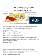 Anatomy and Physiology of Temporomandibular Joint