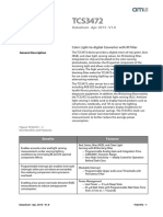 Datasheet - Apr. 2013 - V1.0: Color Light-To-Digital Converter With IR Filter