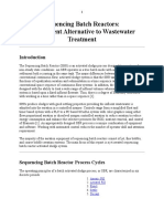 Sequencing Batch Reactors: An Efficient Alternative To Wastewater Treatment