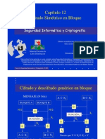 Seguridad Informática y Criptografía. Cifrado Simétrico en Bloque