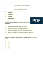 Foundation Chemistry - Practice Questions On Organic Chemistry