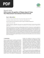 Research Article: DGR: Gender Recognition of Human Speech Using One-Dimensional Conventional Neural Network