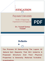 Site Investigation: Fayoum University