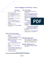 Formulas: Using Built-In Functions Text Formulas