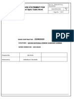 Ooredoo: Method Statement For Fiber Optic Cable Work