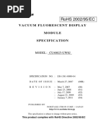 Rohs 2002/95/ec: Vacuum Fluorescent Display Specification