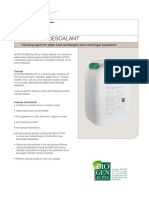 Alpacon Descalant: Cleaning Agent For Plate Heat Exchangers and Centrifugal Separators