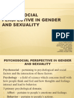 Psychosocial Perspective in Gender and Sexuality