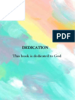 Dedication This Book Is Dedicated To God