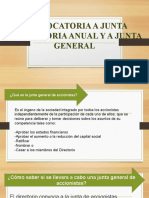 Convocatoria A La Junta General de Accionistas