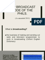 KBP Broadcast Code of The Phils.: (As Amended 2011)