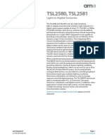 TSL2580, TSL2581: Light-to-Digital Converter