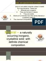 Minerals Are Special Kinds of Matter