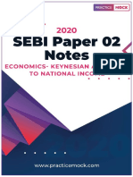 Sebi Grade A 2020: Economics: Keynesian Approach To National Income