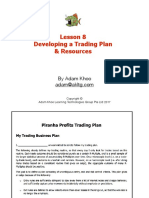 Lesson 8 Developing A Trading Plan & Resources: by Adam Khoo