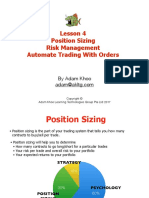 Lesson 4 - Position Sizing Placing Orders