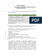 Actividad Modulo 4 Mecanismos de Participacion y Vigilancia Ciudadana Ante Las Entidades Públicas