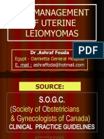 The Management of Uterine Leiomyomas: Egypt - Damietta General Hospital