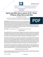 Speed and Direction Control of DC Motor Without Using Microcontroller