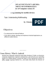 Institute of Accountancy Arusha Department of Informatics Bachelor of Computer Science II Programming For Mobile Devices