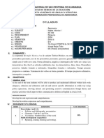 Syllabus: Universidad Nacional de San Cristobal de Huamanga