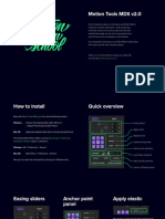 Motion Tools MDS v2.0: Motiondesign - School