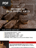 History Of: Philippine Arts