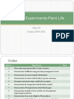 Practical Experiments-Plant Life-Class 10 - 1975751724