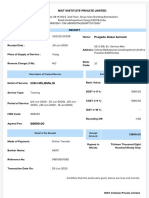 Nist Institute Private Limited: Receipt