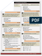 Civil Engineering MCQ'S: Ans. (C) Ans. (B)