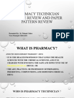 Pharmacy Technician Course Review and Paper Pattern Review