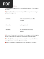 Stylistic Analysis - Definition: Instruction