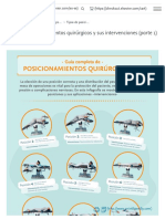 Tipos de Posicionamientos Quirúrgicos y Sus Intervenciones (Parte 1) PDF