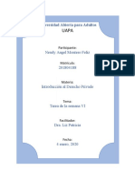 Tarea de La Semana Vi Neudy Angel Montero Feliz - Introduccion Al Derecho Privado