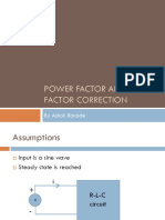 Power Factor and Power Factor Correction: by Ashok Ranade