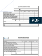 Planilla de Control Higiene