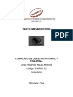 Texto Compilado de Derecho Notarial y Registral