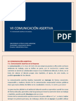 7.1. Comunicación Asertiva