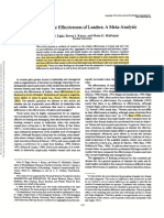 Eagly Ah Et Al 1995 Psychological Bulletin - Gender and The Effectiveness of Leaders A Meta-Analysis PDF