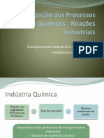 Aula 02 - Otimizacao Dos Processos Quimicos - Reacoes Industriais e Catalise