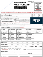 TEVTA Punjab Form