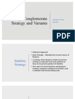 Stability, Conglomerate Strategy and Variants