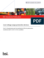 BS EN 61643 31 2019 Low Voltage Surge Protective Devices Part 31 Requirements and Test Methods For SPDs For Photovoltaic Installations PDF