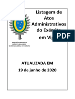 Listagem Atos Administrativos