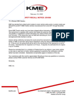 Safety Recall Notice: 20V006: One Industrial Complex - Nesquehoning, PA 18240