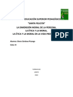 La Dimensión Moral de La Persona - La Ética y La Moral - La Ética y La Moral en La Vida Profesional